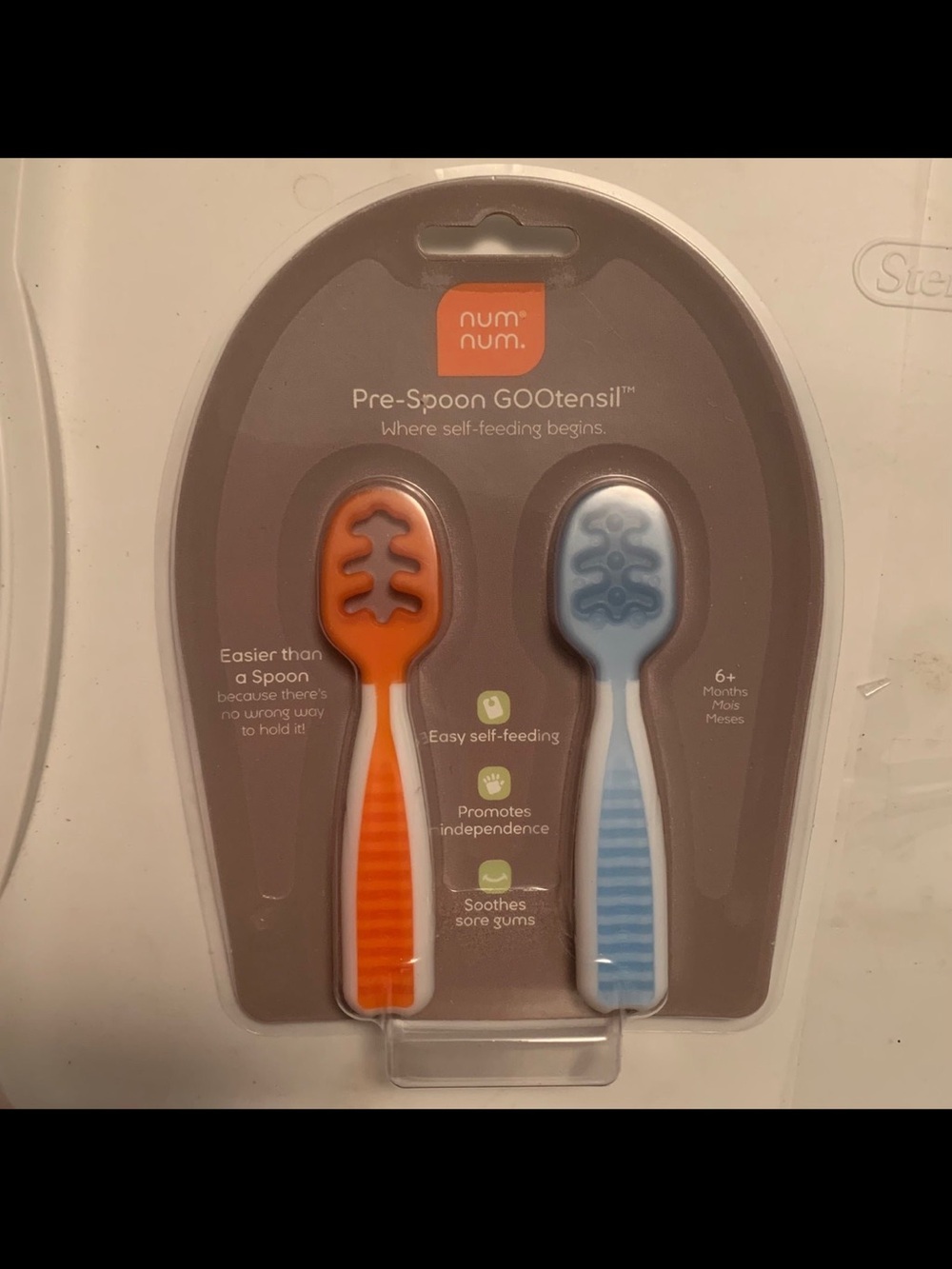NumNum Pre-Spoon GOOtensils Baby Spoon Set First Stage + Second Stage BPA Free